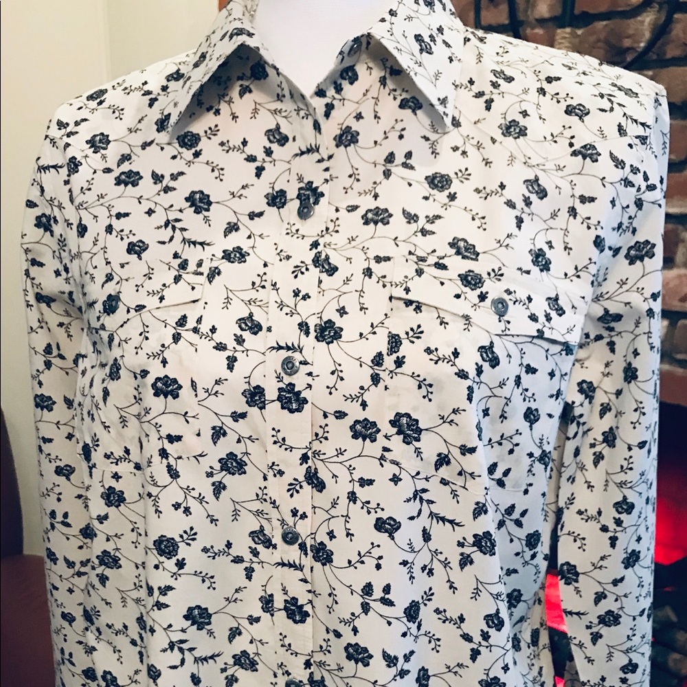 CHAPS (Denim) Ladies Cotton Blouse